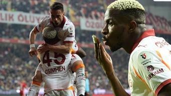 Aslan Antalya deplasmanında 3 puanı 4 golle aldı... Antalyaspor - Galatasaray maç sonucu 1-4