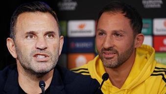 Okan Buruk ve Domenico Tedesco Süper Kupa Finali öncesinde açıklamalarda bulunuyor...