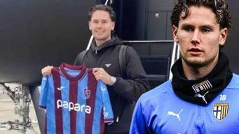 Trabzonspor'un yeni sol beki Mathias Lovik imza için Trabzon'da!