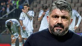 İtalya Dünya Kupası'nda yine yok! Gattuso topun ağzında