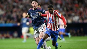 (ÖZET) Arsenal Madrid'de avantajı kaptı... Atletico Madrid - Arsenal maç sonucu 1-1