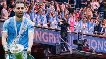 FA Cup'ta şampiyon Manchester City! Bernardo Silva kupayla veda etti