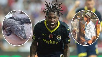 Fenerbahçe'nin yıldızı Fred, timsah besledi