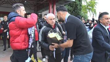 Beşiktaş'a Samsun'da coşkulu karşılama