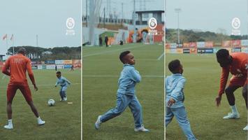 Davinson Sanchez'in oğlu Salvador, Osimhen'le karşı: Amansız mücadele!