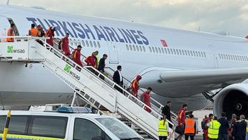Galatasaray, kafilesi Frankfurt'ta
