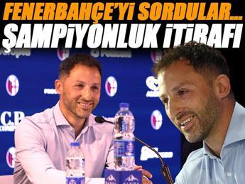 Tedesco'dan şampiyonluk itirafı! Fenerbahçe'yi unutamıyor
