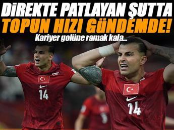 Abdülkerim Bardakcı'nın şutu direkte patladı!