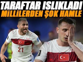 Milli Takım ıslıklandı! Futbolculardan şaşırtan hamle