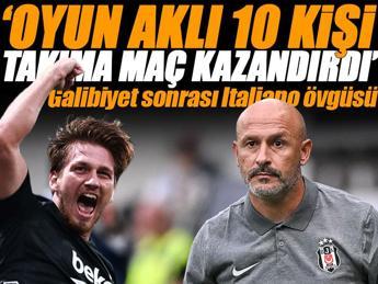 Hradec Kralove - Beşiktaş maçı sonrası Italiano övgüsü!