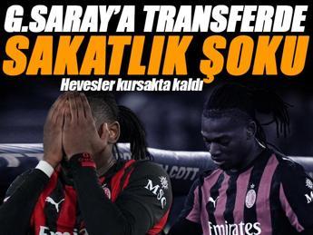 Galatasaray'a transferde sakatlık şoku!