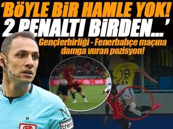 Gençlerbirliği - Fenerbahçe maçında 2 penaltı tartışması! 'Tartışmasız!'