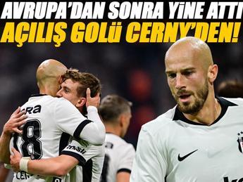 Beşiktaş’ta sezonun ilk golü Vaclav Cerny’den