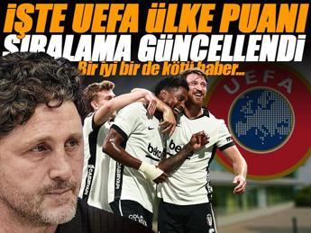 Beşiktaş kazandı, Trabzonspor kaybetti! UEFA ülke puanı sıralaması güncellendi