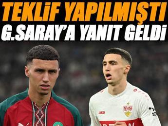 G.Saray'ın teklifine ret