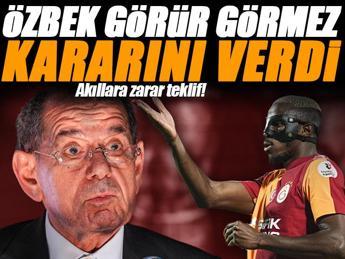 Dursun Özbek görür görmez yanıtını verdi