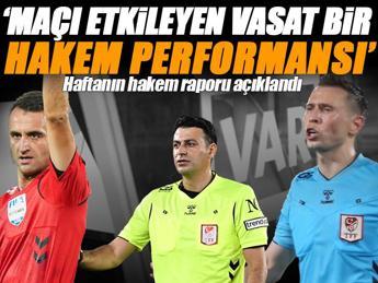 Süper Lig'de 2.haftanın hakem raporu!