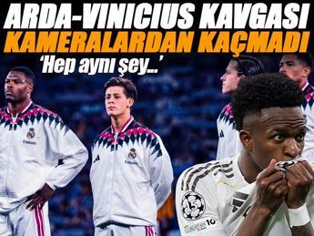 Real Madrid'de Arda Güler Vinicius Junior kavgası!