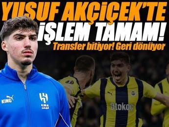 Fenerbahçe, Yusuf Akçiçek transferini bitiriyor!