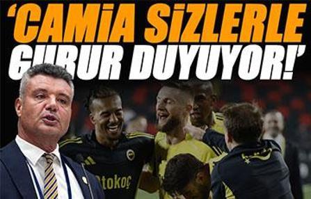 Fenerbahçe Başkanı Saadetin Saran'dan oyunculara mesaj: 'Camia sizinle gurur duyuyor'