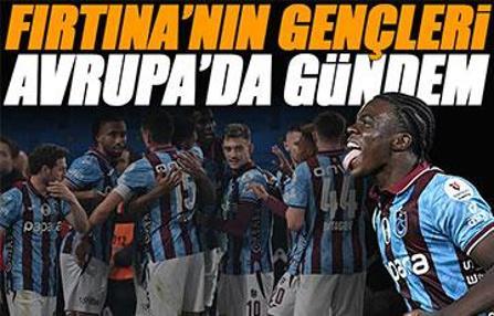 Trabzonspor'un gençleri Avrupa'ya damga vurdu!