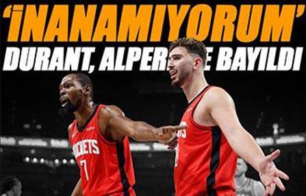 Kevin Durant, Alperen Şengün'e bayıldı! 'İnanamıyorum!'