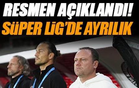 Süper Lig'de bir ayrılık daha! Resmen açıklandı...