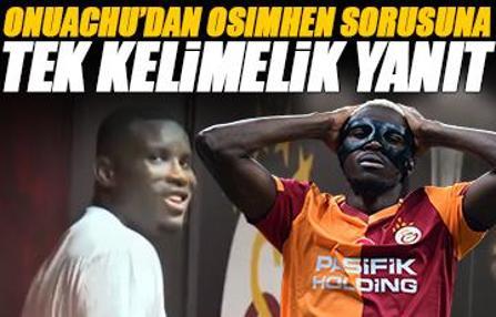 Galatasaray-Trabzonspor derbisi sonrası Onuachu'dan tek kelimelik Osimhen yanıtı