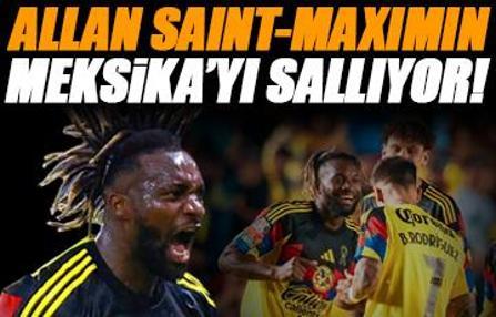 Eski Fenerbahçeli Allan Saint-Maximin, Meksika'yı salladı! Ceza sahasından kaleciyi avladı