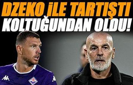 Fiorentina'da Stefano Pioli dönemi sona erdi! Edin Dzeko ile tartışmıştı...