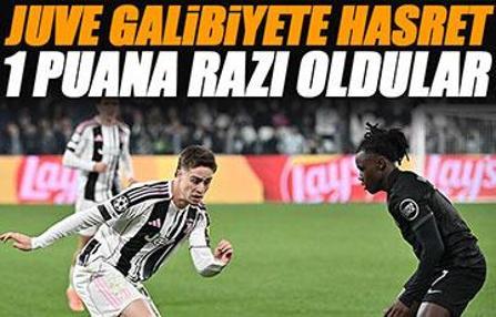Kenan Yıldız Devler Ligi'nde galibiyete hasret... Juventus - Sporting maç sonucu 1-1