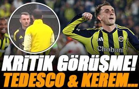 Fenerbahçe'de kritik görüşme! Plzen maçı öncesi Tedesco ve Kerem Aktürkoğlu…