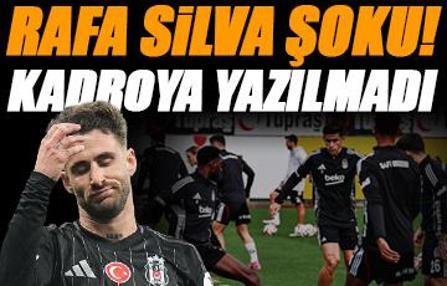 Beşiktaş'a Rafa Silva'dan kötü haber! Kadroya yazılmadı