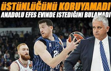 Anadolu Efes üstünlüğünü koruyamadı! 2 uzatma sonunda Milano'ya mağlup oldu | Anadolu Efes - Olimpia Milano maç sonucu: 93-97