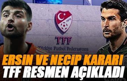 Ersin Destanoğlu ve Necip Uysal'ın idari tedbiri kaldırıldı: TFF resmen açıkladı