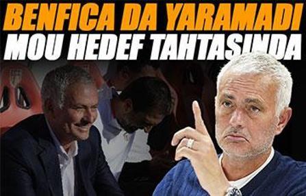 Mourinho'dan büyük düşüş sürüyor! Benfica da ilacı olmadı, hedef tahtasında
