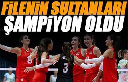 Filenin Sultanları Azerbaycan'a set vermedi ve şampiyon oldu!