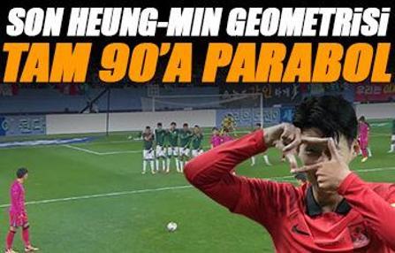 Son Heung-min'den 90'a muhteşem frikik golü