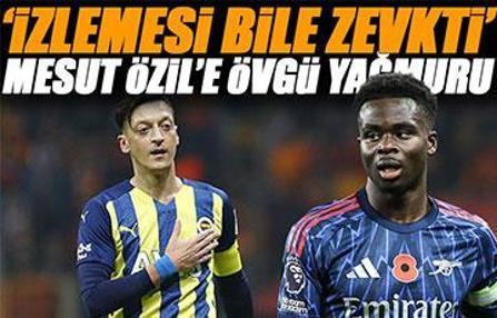 Arsenal'in yıldız oyuncusu Bukayo Saka'dan Mesut Özil'e övgü yağmuru: 'İzlemek bile zevkti'