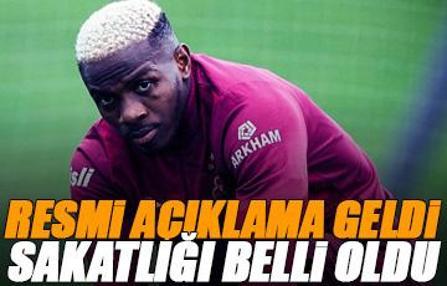 Son dakika! Victor Osimhen'in sakatlık durumu belli oldu: Açılama geldi