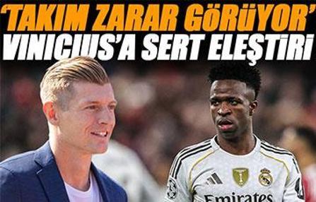 Alman efsane Toni Kroos'tan Vinicius Jr'a eleştiri: 'Takım zarar görüyor'