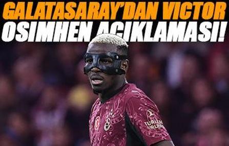 Galatasaray'dan Victor Osimhen açıklaması! Sakatlığının son durumu...