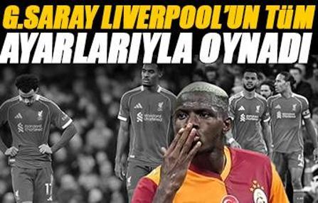 Galatasaray Liverpool'un tüm ayarlarıyla oynadı! 513 milyon Euro...