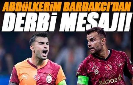 Abdülkerim Bardakcı'dan takıma mesaj! 'Derbiye odaklanalım'
