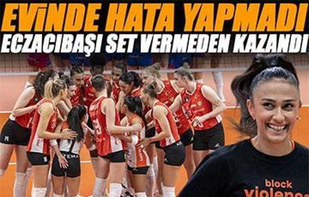 Eczacıbaşı evinde hata yapmadı! Set vermeden kazandı | Eczacıbaşı - Zeleznicar maç sonucu: 3-0