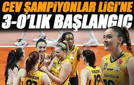 VakıfBank CEV Şampiyonlar Ligi'ne galibiyetle başladı! VakıfBank - Volero Le Cannet maç sonucu 3-0