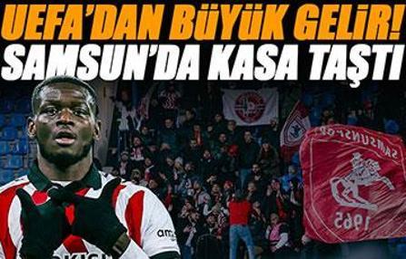Samsunspor'a dev UEFA geliri! Avrupa'da galibiyetler geldikçe rakam artıyor