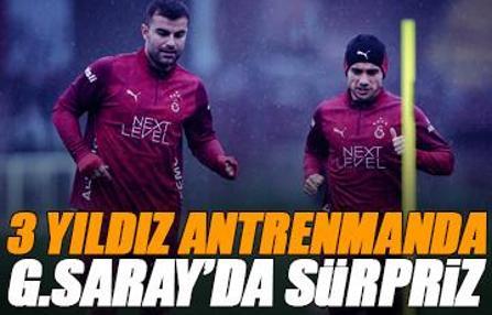 Galatasaray'da sakatlık gelişmesi! 3 yıldız antrenmanda yer aldı