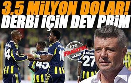 Fenerbahçe Yönetimi'nden derbi öncesi dev prim!