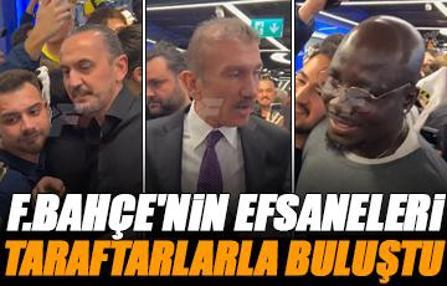 Fenerbahçe'nin efsaneleri taraftarlarla bir araya geldi